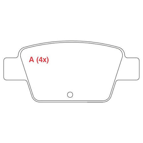 PASTILHA DE FREIO FREIO STILO TRAS