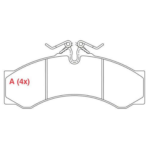 PASTILHA DE FREIO FREIO SPRINTER S/ ALARME