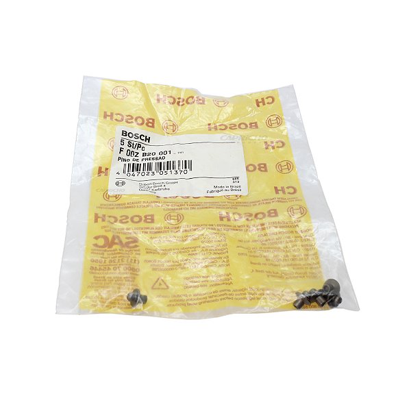 PINO DE PRESSÃO DO BICO INJETOR - BOSCH F00ZB20001 - COM 5 PEÇAS