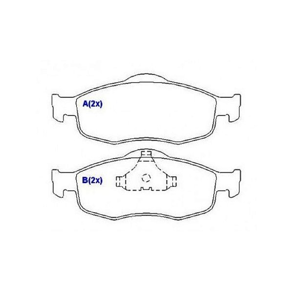 Pastilhas De Freio Dianteira Ford / Fiat / Volvo - SYL1220