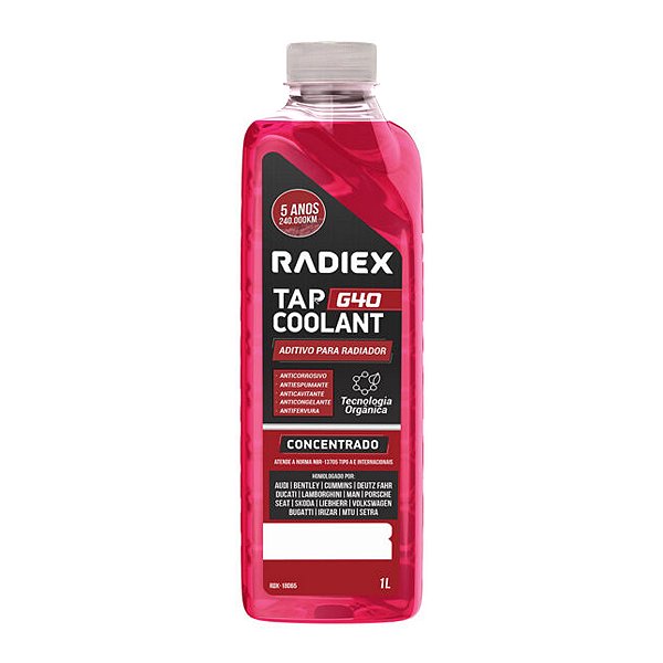 Aditivo Radiex Concentrado Tap Coolant G40 Rosa - 1L