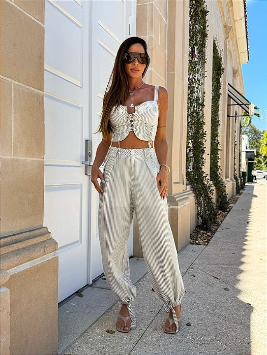 CONJUNTO STRIPES AQUA