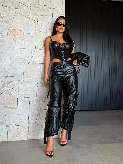 CALÇA BIRKIN + CORSET LEATHER