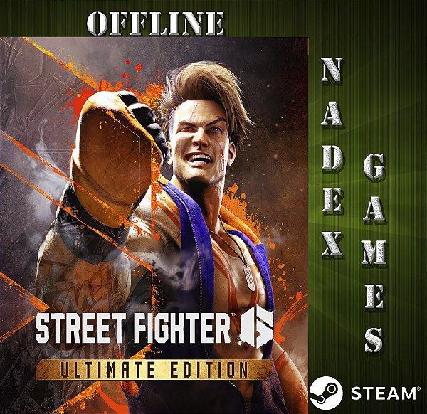 Street Fighter 6 Ultimate Edition Year Pass 1 Steam Offline + JOGO BRINDE (DESCRIÇÃO DO ANUNCIO)