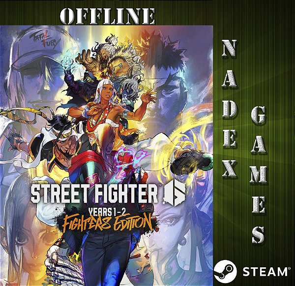 Street Fighter 6 Years 1-2-3 Fighters Edition Steam Offline + JOGO BRINDE (DESCRIÇÃO DO ANUNCIO)