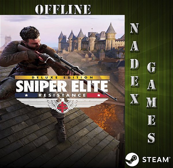 Sniper Elite: Resistance Deluxe Edition Steam Offline + JOGO BRINDE (DESCRIÇÃO DO ANUNCIO)