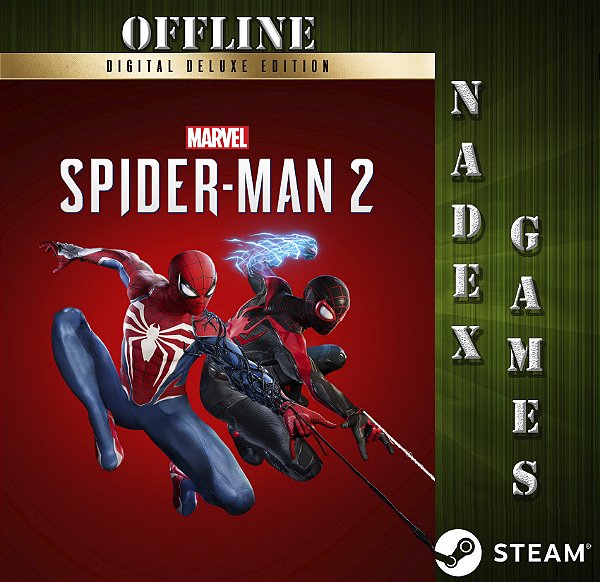 Marvel's Spider-Man 2 Deluxe Edition Steam Offline + JOGO BRINDE (DESCRIÇÃO DO ANUNCIO)