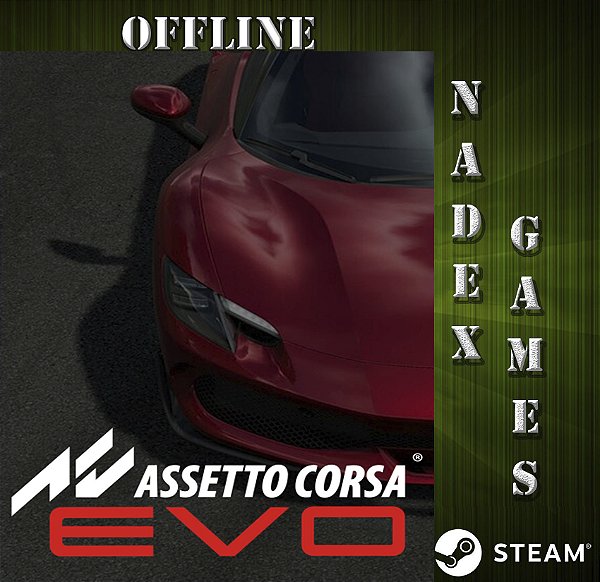 Assetto Corsa EVO Steam Offline + JOGO BRINDE (DESCRIÇÃO DO ANUNCIO)