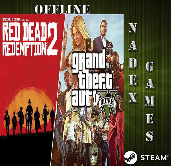 Grand Theft Auto V Enhanced (GTA 5) + Red Dead Redemption 2 Steam offline