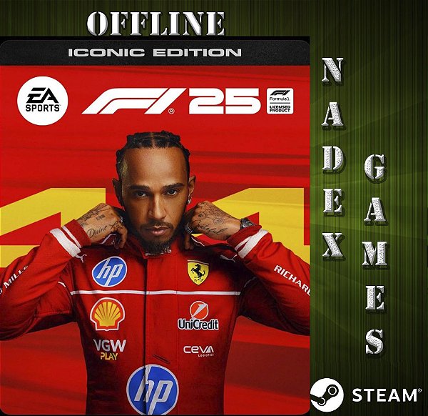 F1 25 Iconic Edition Steam Offline + JOGO BRINDE (DESCRIÇÃO DO ANUNCIO)