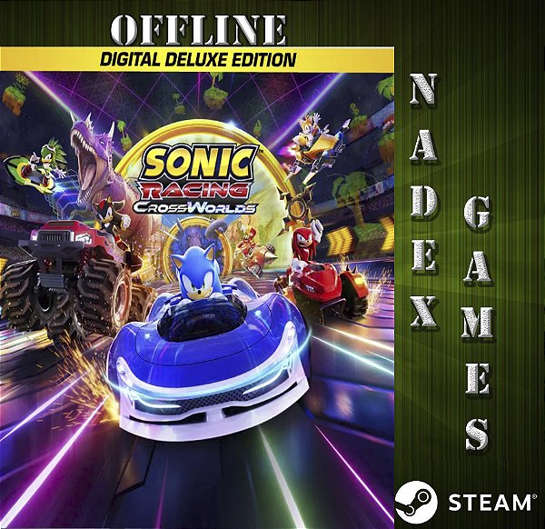 Sonic Racing: CrossWorlds Edição Digital Deluxe PRÉ-VENDA Steam Offline + JOGO BRINDE (DESCRIÇÃO DO ANUNCIO)