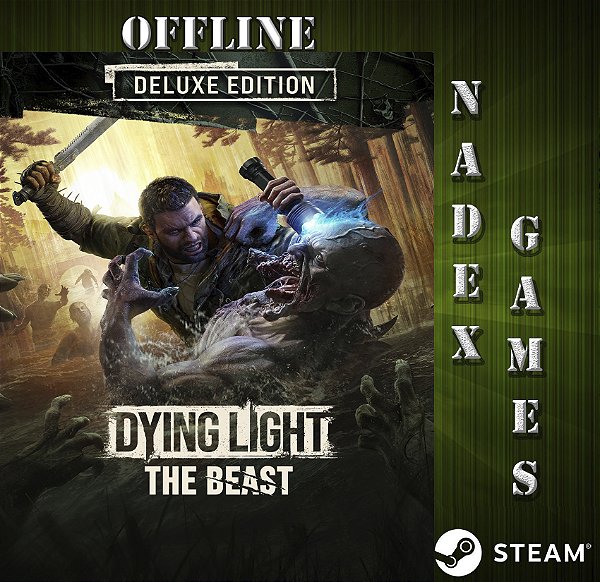 Dying Light: The Beast Deluxe Edition Steam Offline + JOGO BRINDE (DESCRIÇÃO DO ANUNCIO)