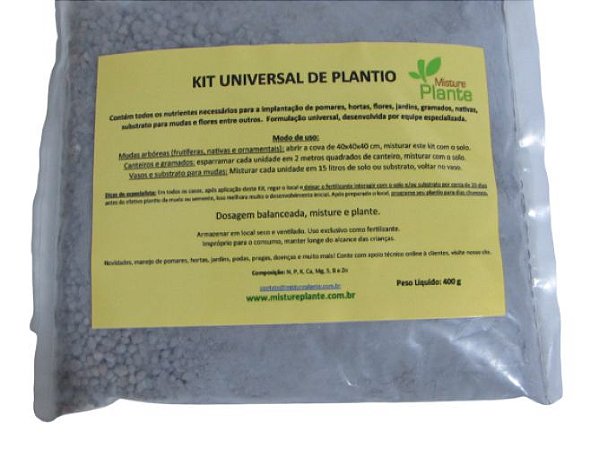 10 Kits de Adubo Convencional de Plantio - Alta Qualidade - Uso Universal