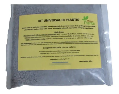 Kits 3 Adubos P/ Plantio + 3 Limitadores + Manual!