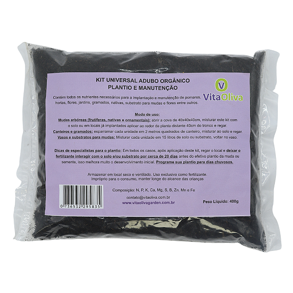 Kit 5 Adubos Orgânicos Frutas E Hortaliças