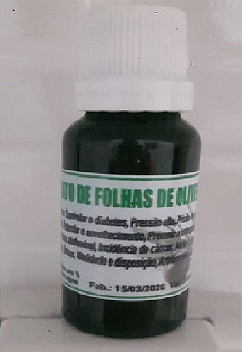 Extrato de Folhas de Oliveira 100% Puro