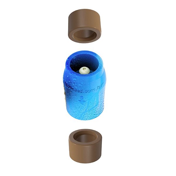 Bloqueador de Ar Premium  Flex 3/4" Dn25 e Dn20 Cola Kit 10 pçs  PVC Azul Original Top