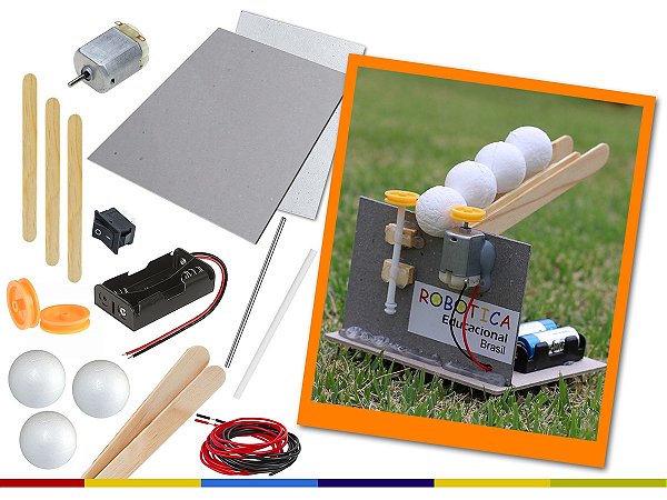 Lançador de bolinhas DIY - Kit Educação Maker