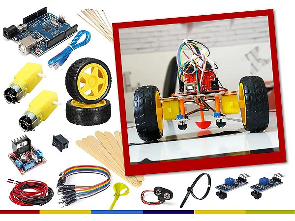 Kit Desafio da Robótica com Arduino + Curso - Projeteiros