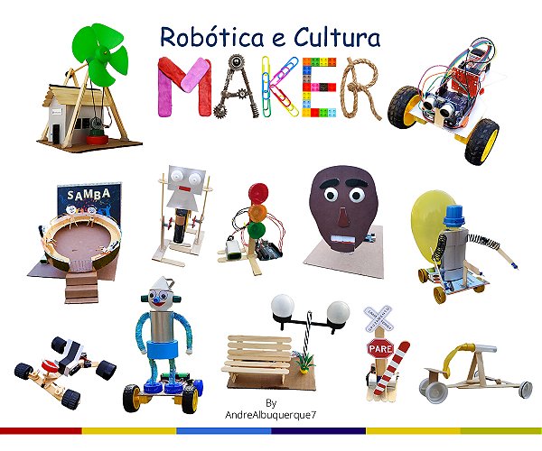 Curso Inspiração Maker | 12 Aulas para montagem de robôs e experimentos criativos