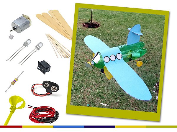 Avião Elétrico DIY - Kit Educação Maker