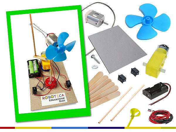 Kit Ventilador Circulador de Ar DIY - Educação Maker