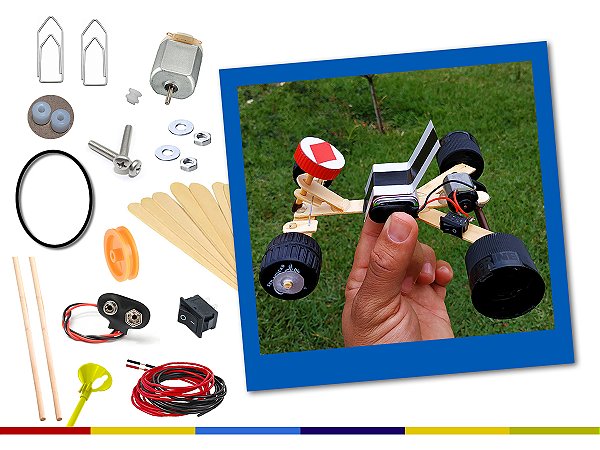 Kart Elétrico DIY - Kit Robótica Educação Maker