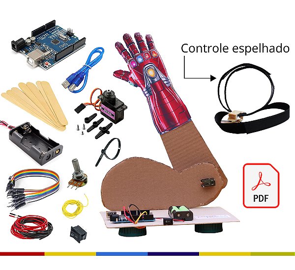 Braço Robótico Com Controle Espelhado DIY - Kit Robótica Educação Maker