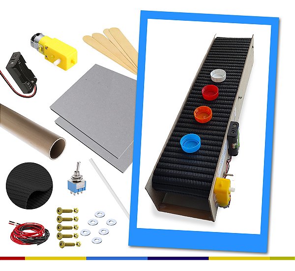 Mini Esteira Transportadora DIY - Kit Educação Maker