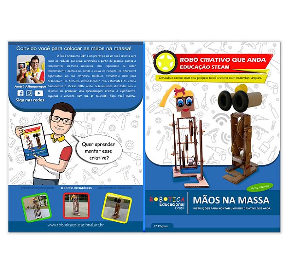 Robô Criativo Ambulante - Manual em PDF Como Fazer