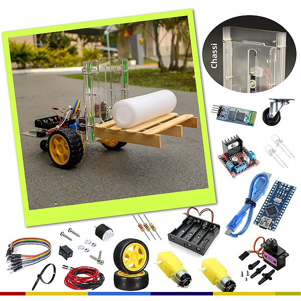 Empilhadeira STEAM EP-3 para Projetos de TCC e Robótica Educacional