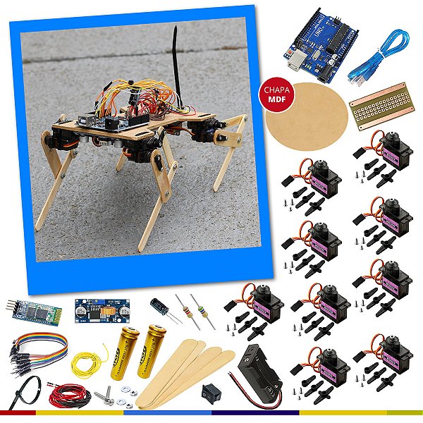 Robodog STEAM – Robô Quadrúpede Educacional com Arduino