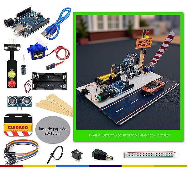 SinaliTech - Garagem Segura com Inteligência Maker | Kit Arduino
