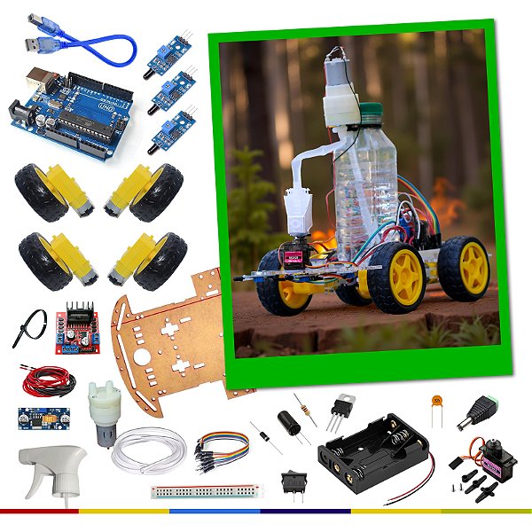 Guardião Verde - Robô Antichamas | Kit Arduino Educação STEAM