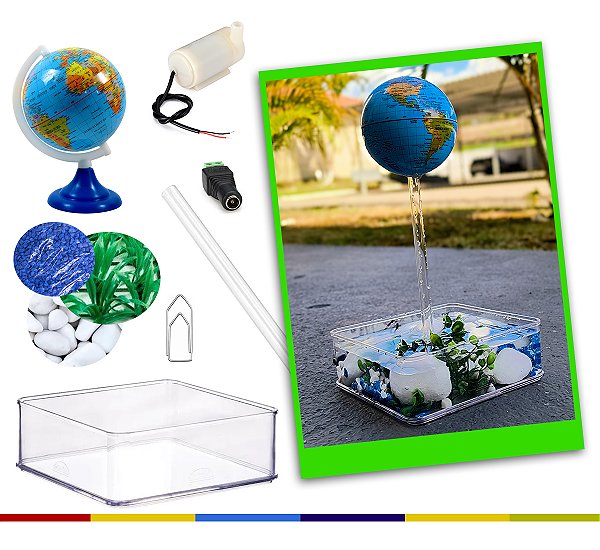 Globo Terrestre Suspenso DIY - Kit Ciências Para Montar | Educação Maker
