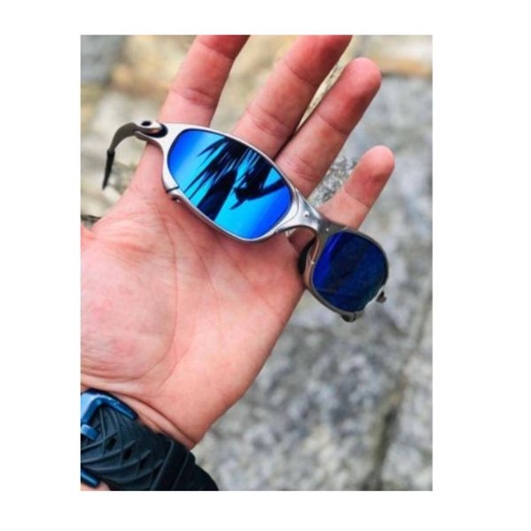 Óculos Oakley juliet Armação Plasma Lente Azul - SEU KIT OUTLET