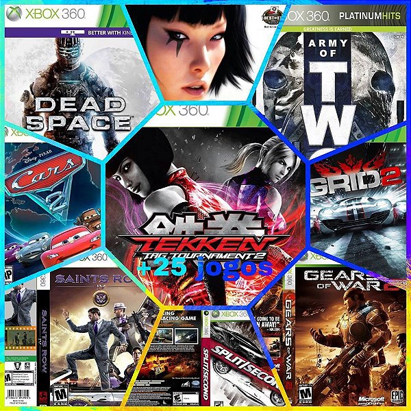 COMBO DE 34 JOGOS - MÍDIA DIGITAL XBOX 360