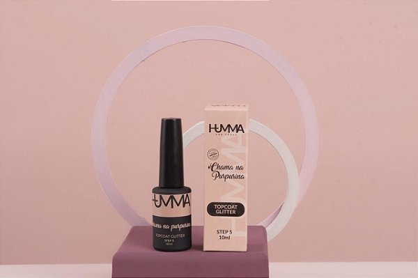 Top Coat Glitter Chama na Purpurina Humma 10ml