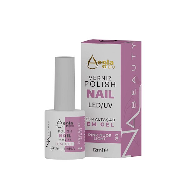 Esmalte em Gel Nabeauty Pink Nude Light Aegla Pro