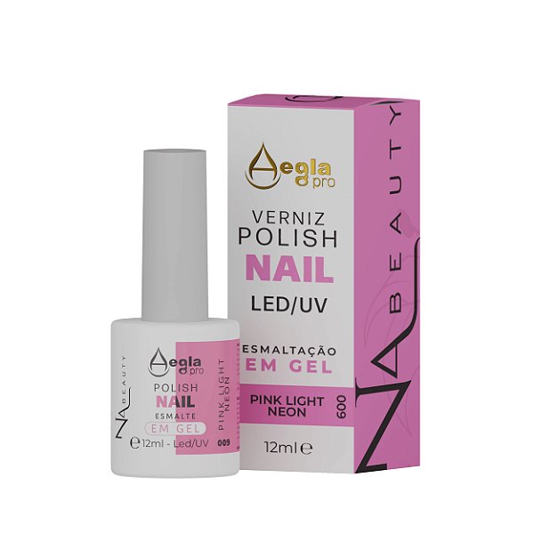 Esmalte em Gel Nabeauty Pink Neon Light Aegla Pro