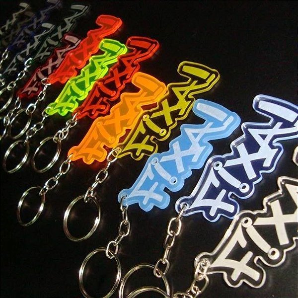 Chaveiro acrilico Fixa