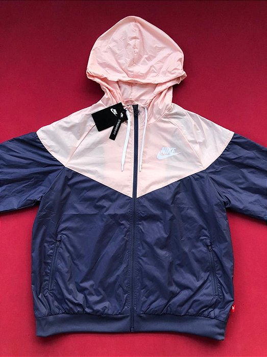 Jaqueta Nike Sportswear Windrunner Feminina Roxa e Rosa