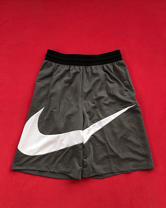 Shorts Nike Swoosh Dri Fit Cinza Masculino