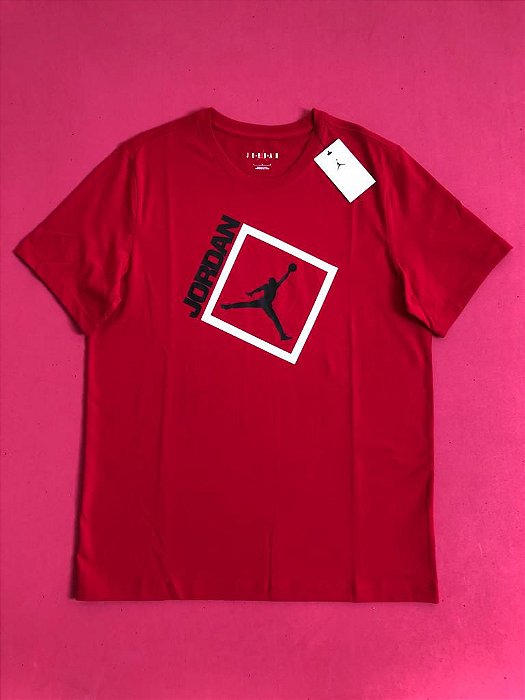 Camiseta Air Jordan Vermelha Masculina