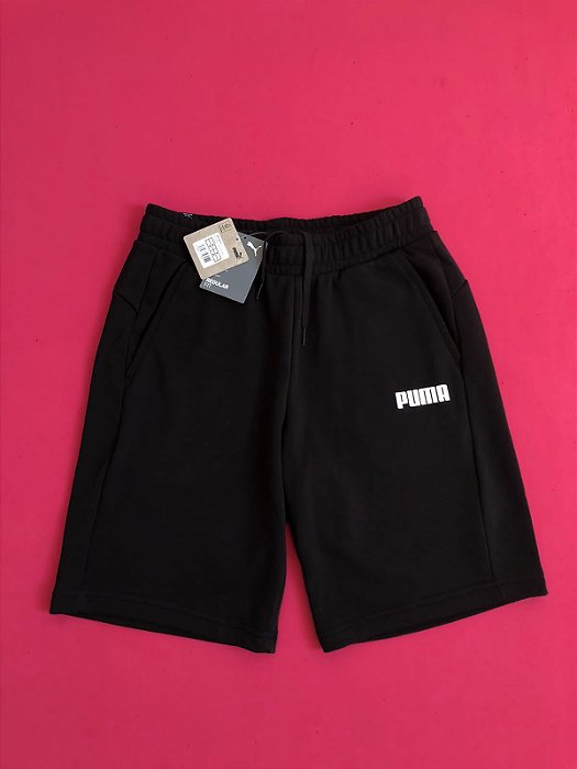 Shorts Moletom Puma Preto Masculino