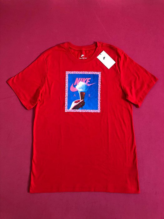 Camiseta Nike Air Sorvete Vermelha Masculina