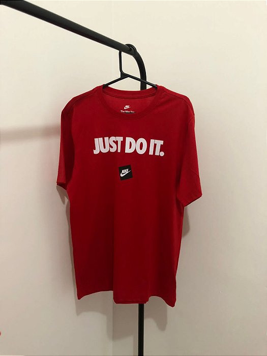 Camiseta Nike Sporstwear Just do It Vermelha Masculina