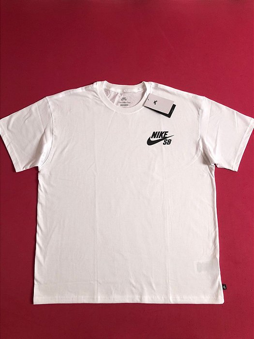 Camiseta Nike SB Logo Branca Masculina