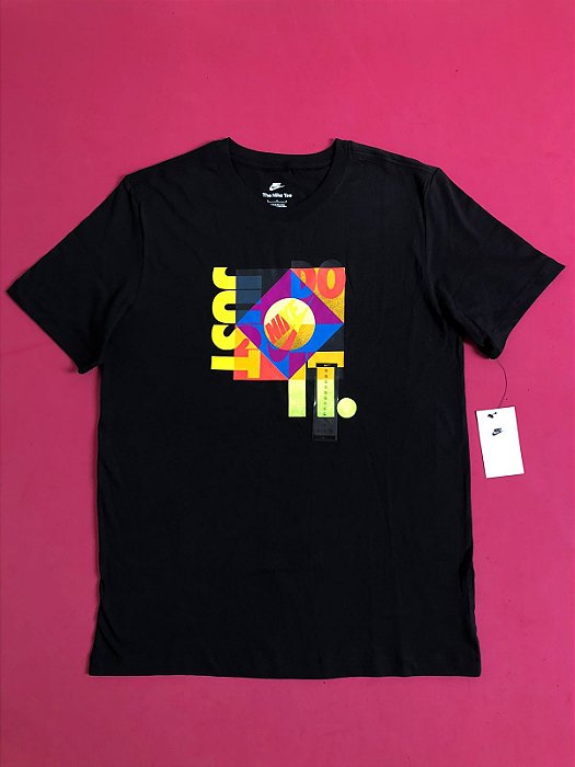Camiseta Nike Sporstwear Just do It Preta Masculina
