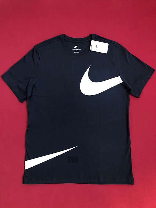 Camiseta Nike Swoosh Azul Masculina